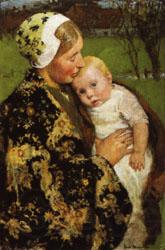Gari-Julius Melchers Motherhood France oil painting art